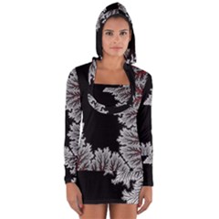 Foroest Nature Trippy Long Sleeve Hooded T-shirt by Bedest