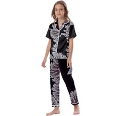 Himalaya Nature Mountain Kids  Satin Short Sleeve Pajamas Set by Bedest