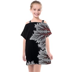 Foroest Nature Trippy Kids  One Piece Chiffon Dress by Bedest