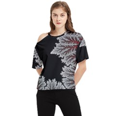 Foroest Nature Trippy One Shoulder Cut Out T-shirt by Bedest