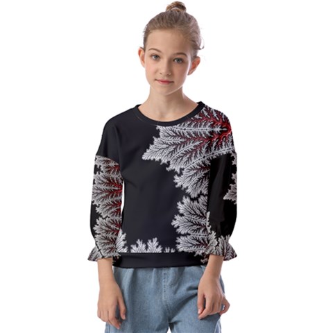 Planet Psychedelic Art Psicodelia Kids  Cuff Sleeve Top by Bedest