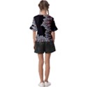 Planet Psychedelic Art Psicodelia Kids  V-Neck Horn Sleeve Blouse View2