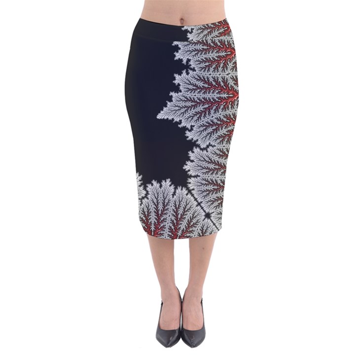 Astrology Surreal Surrealism Trippy Visual Art Velvet Midi Pencil Skirt