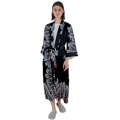 Astrology Surreal Surrealism Trippy Visual Art Maxi Satin Kimono by Bedest