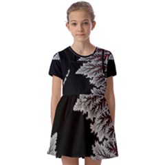 Astrology Surreal Surrealism Trippy Visual Art Kids  Short Sleeve Pinafore Style Dress by Bedest