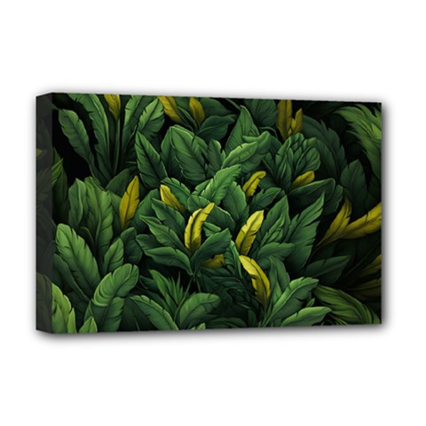 Banana Leaves Deluxe Canvas 18  X 12  (stretched) by goljakoff