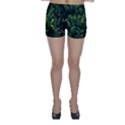 Banana leaves Skinny Shorts View1