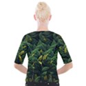 Banana leaves Cropped Button Cardigan View2