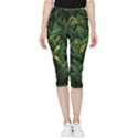 Banana leaves Inside Out Lightweight Velour Capri Leggings  View1