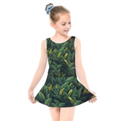 Banana leaves Kids  Skater Dress Swimsuit