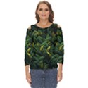 Banana leaves Cut Out Wide Sleeve Top View1