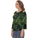 Banana leaves Cut Out Wide Sleeve Top View2