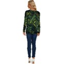 Banana leaves Long Sleeve Crew Neck Pullover Top View4