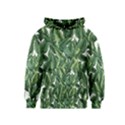 Green banana leaves Kids  Pullover Hoodie View1