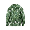 Green banana leaves Kids  Pullover Hoodie View2