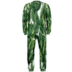 Green Banana Leaves Onepiece Jumpsuit (men)