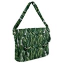 Green banana leaves Buckle Messenger Bag View1