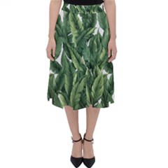 Green Banana Leaves Classic Midi Skirt by goljakoff