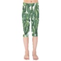 Green banana leaves Kids  Capri Leggings  View1