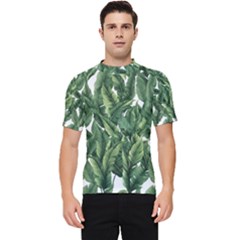 Green Banana Leaves Men s Short Sleeve Rash Guard by goljakoff