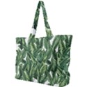 Green banana leaves Simple Shoulder Bag View1