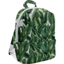 Green banana leaves Zip Up Backpack View2