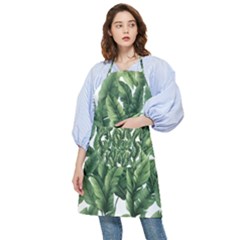 Green Banana Leaves Pocket Apron by goljakoff