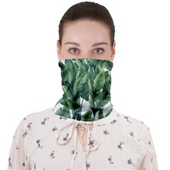 Green Banana Leaves Face Covering Bandana (adult) by goljakoff