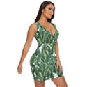 Green banana leaves Draped Bodycon Dress View3