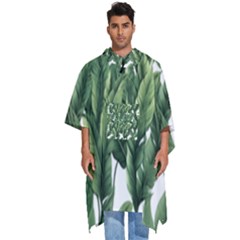 Green Banana Leaves Men s Hooded Rain Ponchos by goljakoff