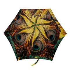 City Light Sky Landmark Painting Mini Folding Umbrellas by Cemarart