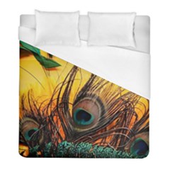 City Light Sky Landmark Painting Duvet Cover (full/ Double Size) by Cemarart