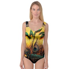 Art Paint Landscape Mountain Princess Tank Leotard  by Cemarart