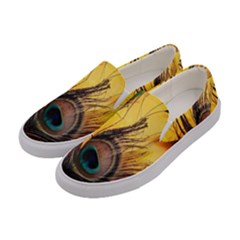 City Light Sky Landmark Painting Women s Canvas Slip Ons by Cemarart