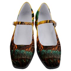 City Light Sky Landmark Painting Women s Mary Jane Shoes by Cemarart