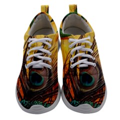 City Light Sky Landmark Painting Women Athletic Shoes by Cemarart