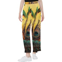 City Light Sky Landmark Painting Women s Pants  by Cemarart