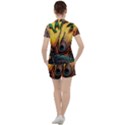 Art Paint Landscape Mountain Women s T-Shirt and Shorts Set View2