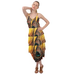 Art Paint Landscape Mountain Layered Bottom Dress by Cemarart