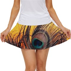 City Light Sky Landmark Painting Women s Skort by Cemarart