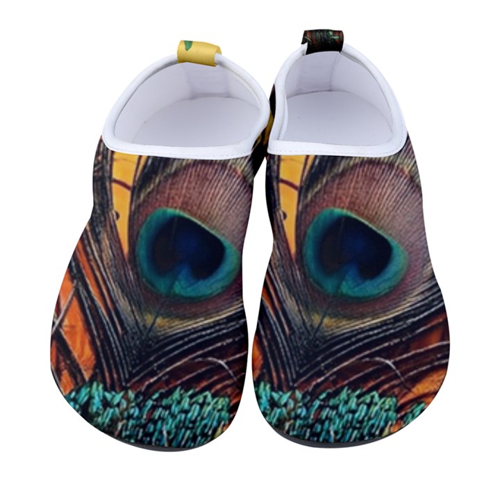 City Light Sky Landmark Painting Men s Sock-Style Water Shoes