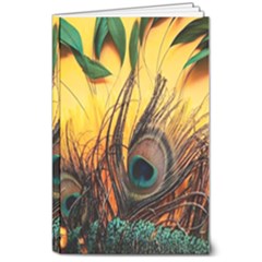 City Light Sky Landmark Painting 8  X 10  Softcover Notebook by Cemarart