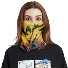 Art Paint Landscape Mountain Face Covering Bandana (two Sides) by Cemarart