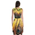 Oceans Stunning Painting Sunset Scenery Wave Paradise Beache Mountains Sleeveless Chiffon Dress   View2