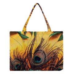 Oceans Stunning Painting Sunset Scenery Wave Paradise Beache Mountains Medium Tote Bag by Cemarart