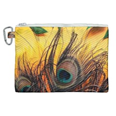 Oceans Stunning Painting Sunset Scenery Wave Paradise Beache Mountains Canvas Cosmetic Bag (xl) by Cemarart