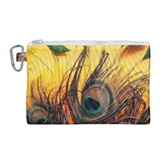 Sunset Illustration Water Night Sun Landscape Grass Clouds Painting Digital Art Drawing Canvas Cosmetic Bag (large) by Cemarart