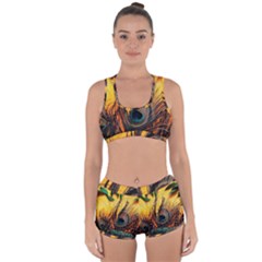 City Lights Sky Landmark Painting Racerback Boyleg Bikini Set by Cemarart