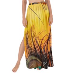 City Lights Sky Landmark Painting Maxi Chiffon Tie-up Sarong by Cemarart