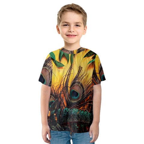 Landscape Bright Scenery Drawing Rivers Blue Lovely Kids  Sport Mesh T-shirt by Cemarart